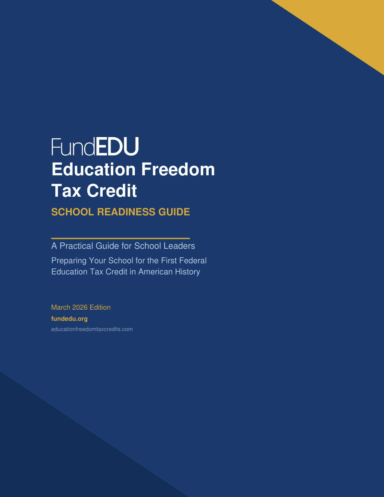 EFTC School Readiness Guide cover